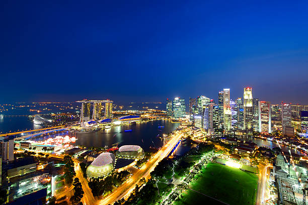 istock Aerial view of Singapore Skyline 480552523