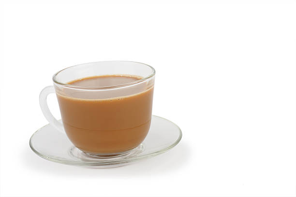 istock Cup of coffee with cream and saucer 480553951