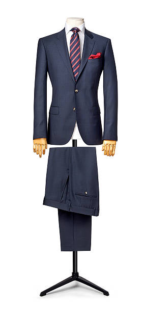 メンズのスーツで分離白、クリッピングパス - blazer men suit business ストックフォトと画像