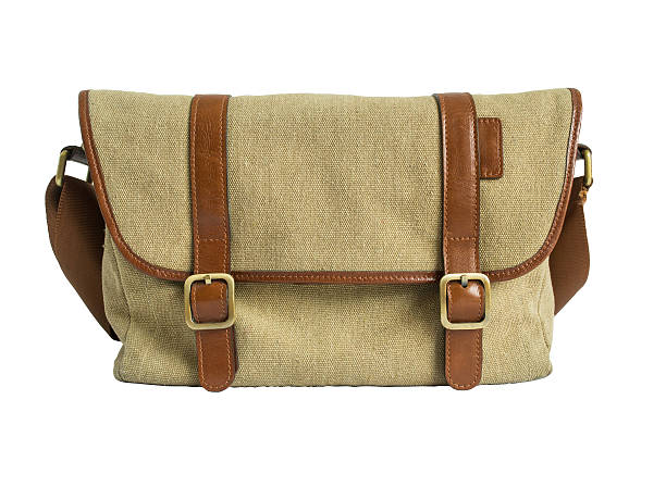 istock Brown camera-bag isolated on the white background. Clipping path. 480554306