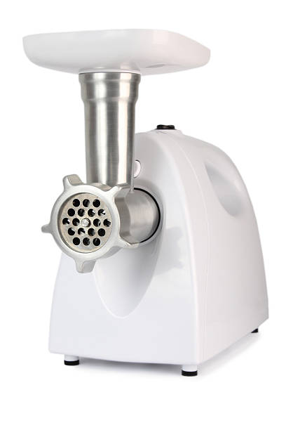 istock Electric meat mincer on white 480554421