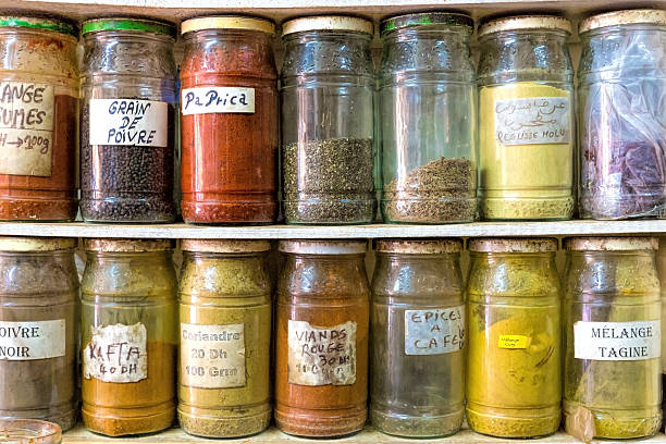 istock Spices in glass jars, Morocco 480557245