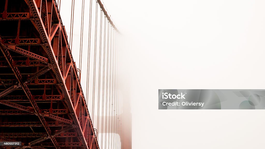 Golden Gate Bridge, Architecture Fog The Golden Gate Bridge taking some fresh air 2015 Stock Photo