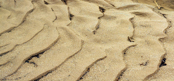 Ondas de areia - fotografia de stock