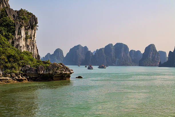 istock Rocky Outcrop in Halong Bay 480557833