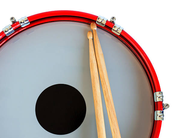 istock Snare drum and drumstick isolated on white background. Clipping path. 480558050