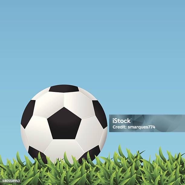 Pallone Da Calcio Illustrazione Vettoriale - Immagini vettoriali stock e altre immagini di Attività - Attività, Attrezzatura, Calciare