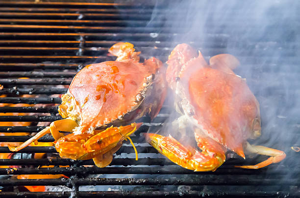 istock Barbecue Grill cooking seafood. 480561350