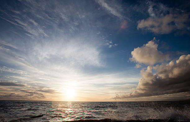 Cloudscape Over Ocean stock photo