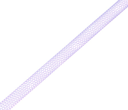 Isolated illustration of carbon nanotube on white background