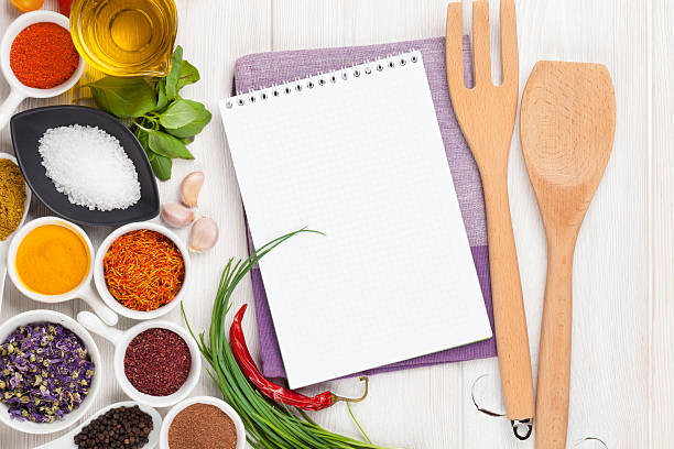 istock Various spices on white wooden background 480566932