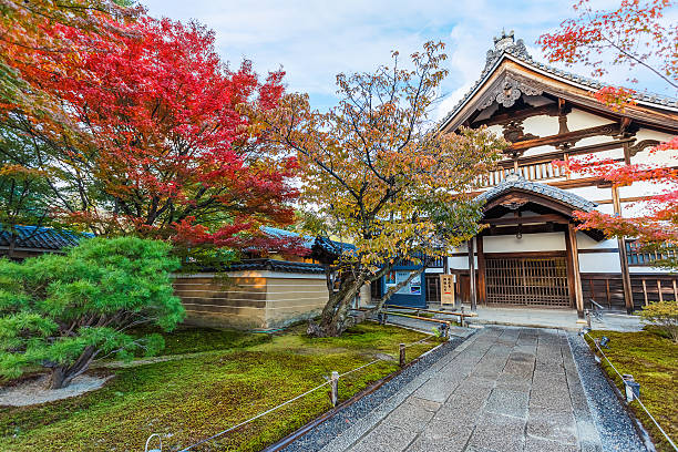kodai-ji templo em kyoto - toyotomi hideyoshi - fotografias e filmes do acervo