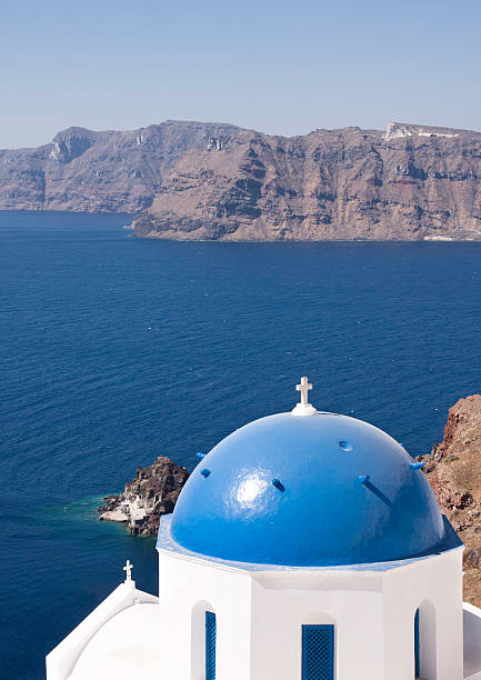 istock Santorini Church Dome, Greece 480569570