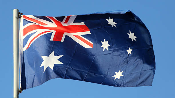 istock National flag of Australia 480569794