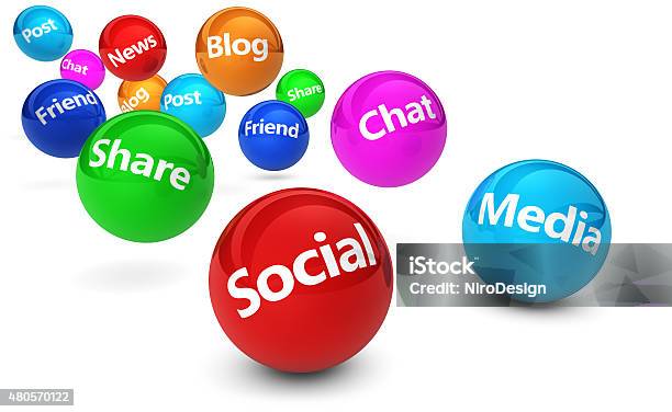 Social Media Web Concept Stock Photo - Download Image Now - 2015, Banner - Sign, Blogging