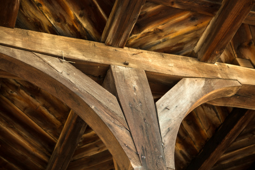 Wooden architectural element rafter Poland