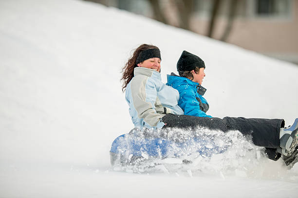 istock Mother and Son Toboggan 480579044