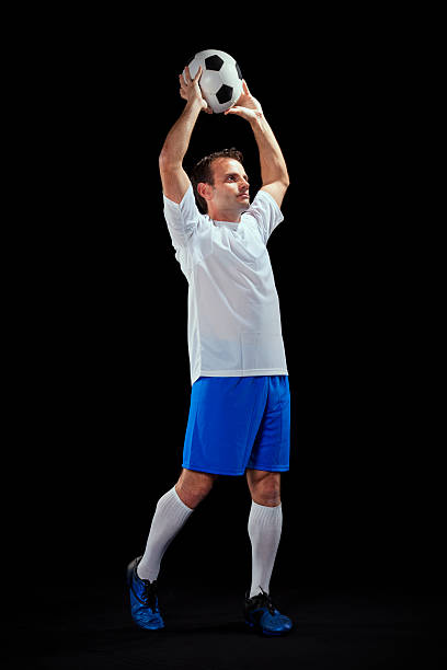 Soccer player stock photo