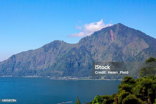 Batur Volcano In The Sunshine Day Stock Photo - Download Image Now - 2015, Above, Activity