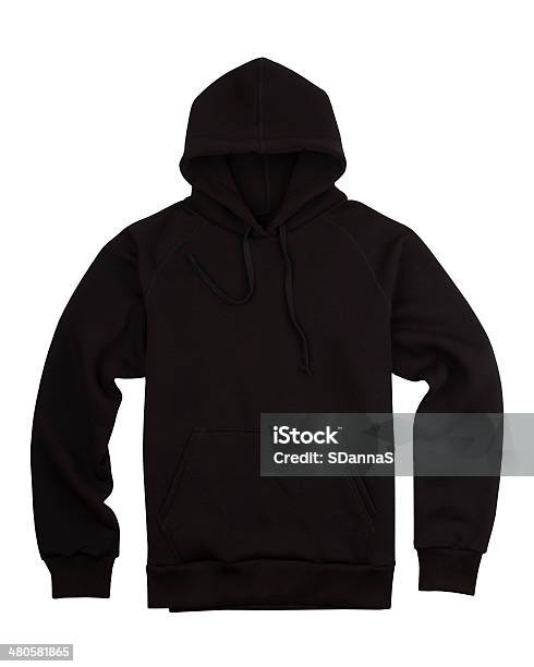 Black Hooded Shirt Stock Photo - Download Image Now - Hooded Shirt, Black Color, High Angle View