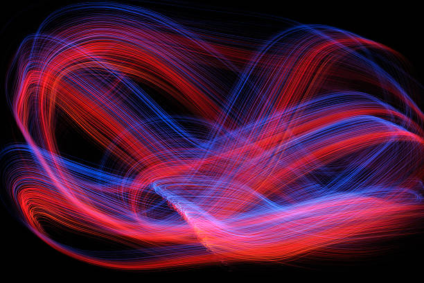 istock Photograph lights fiber optic black background 480582179