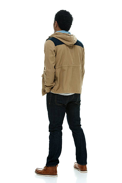 istock Rear view of casual man standing 480585338
