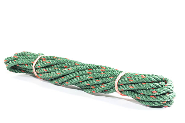 istock Green tied rope which is made of nylon 480586622