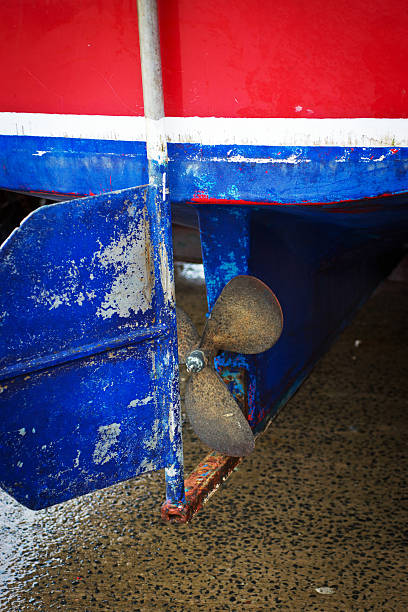 istock Propeller on a working Fishing boat 480588981