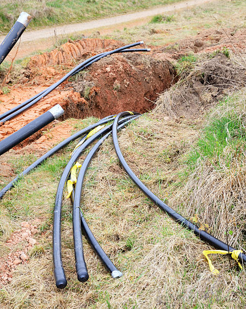 istock High votage underground cable being buried 480592577