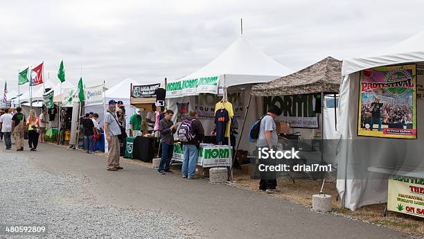 Hempfest Vendor Area 81912 Stock Photo - Download Image Now - Adult, Arts Culture and Entertainment, Cannabis Plant