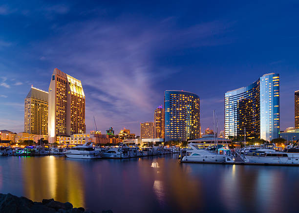 istock San Diego skyline and marina at dusk 480592813