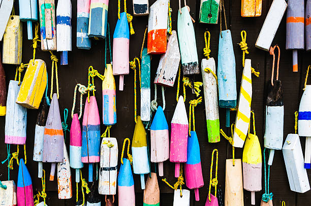 istock Wooden Lobster Buoys 480592893