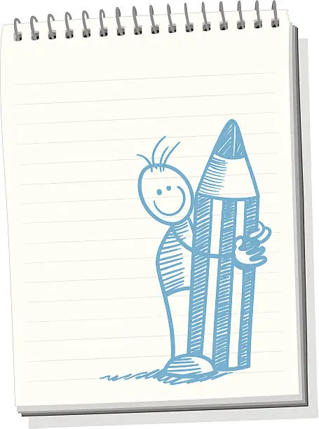 Vector illustration of Notepad