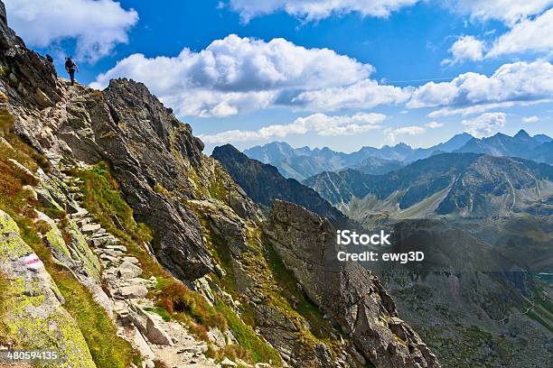 Photo libre de droit de Voie Piétonne Au Swinica Peak Monts De Tatra banque d'images et plus d'images libres de droit de Alpes européennes - Alpes européennes, Alpinisme, Au bord de