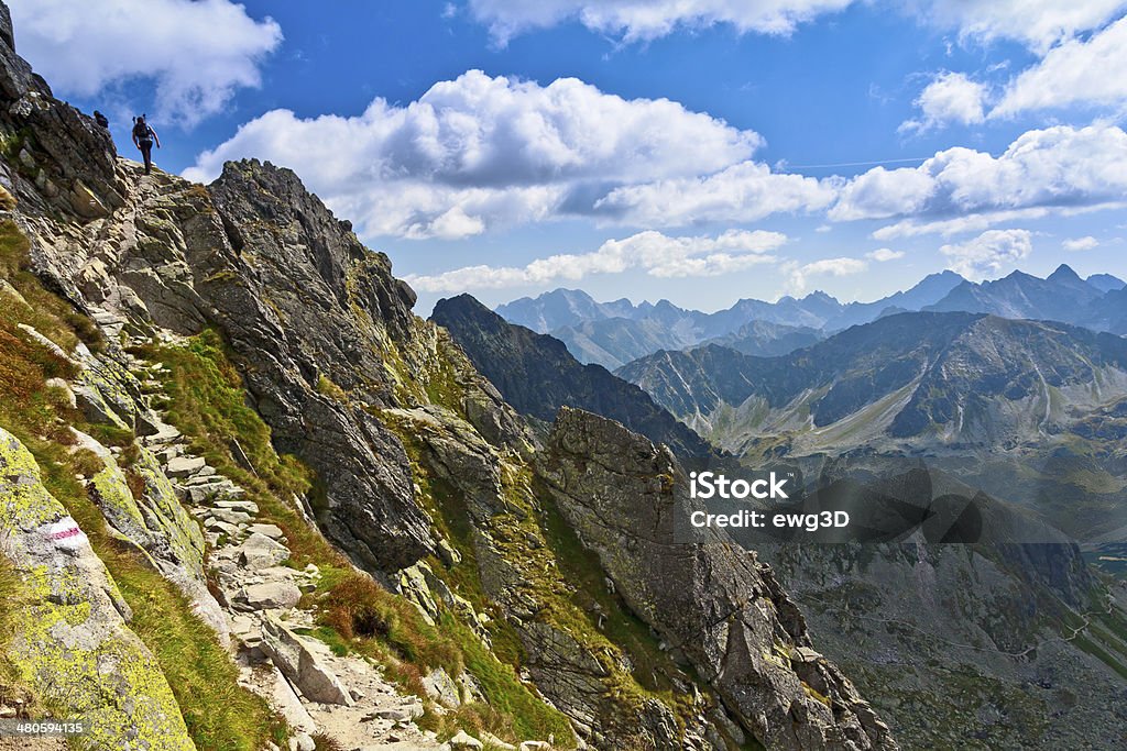 Trilha para o Swinica peak, Montanhas Tatra - Foto de stock de Alpes europeus royalty-free