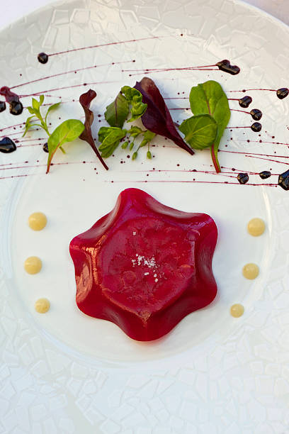 istock Foie gras and beetroot jelly 480595785