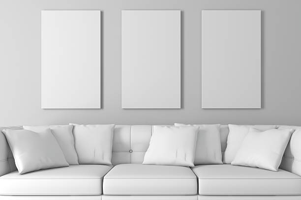 istock 3d interior  with a blank frames and wooden floor 480599336