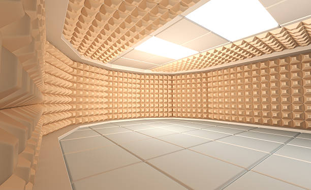 Soundproof room Soundproof room acoustic music stock pictures, royalty-free photos & images