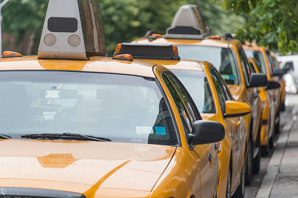istock Taxi Cab Line Up 480600165