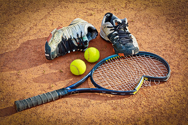 Old tennis equipment