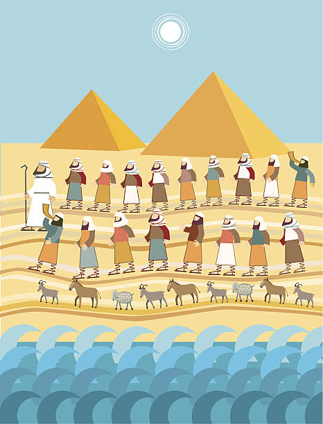 исхода, песах - passover stock illustrations