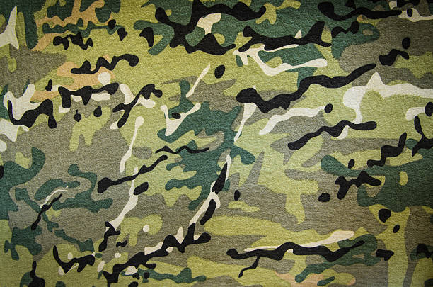 Military multicam camouflage stock photo