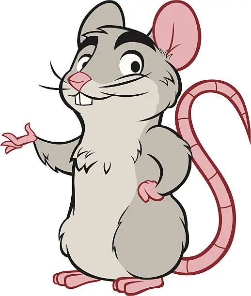 Vector illustration of Mouse - Presenting