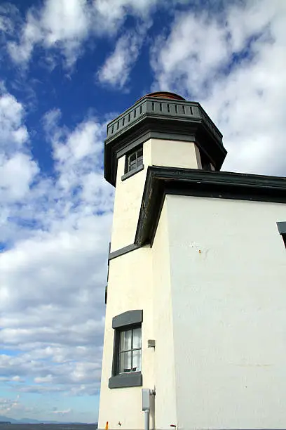 The Lime Kiln historic lighthouse on San Juan Island, in Washington State.  