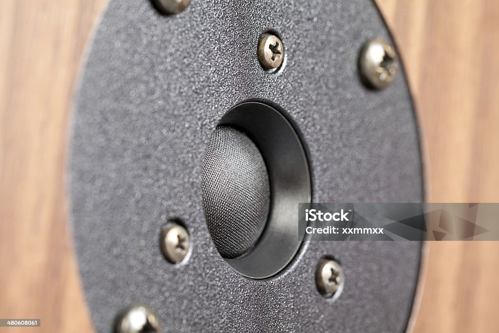Speaker close up Close up of high tone speaker. This file is cleaned and retouched. Audio Electronics Stock Photo