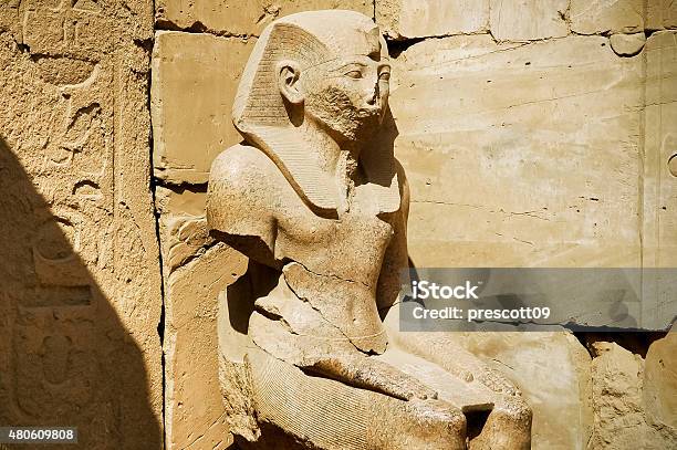 The Statue Of Ramses In Karnak Temple Stock Photo - Download Image Now - 2015, Africa, Ancient