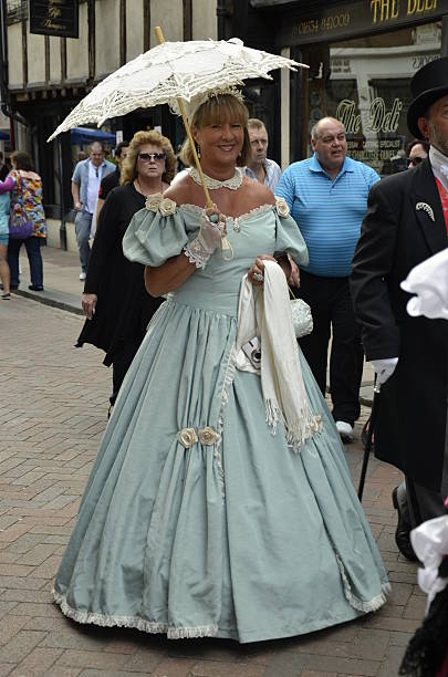 rochester, charles dickens festival - charles dickens victorian style author men imagens e fotografias de stock