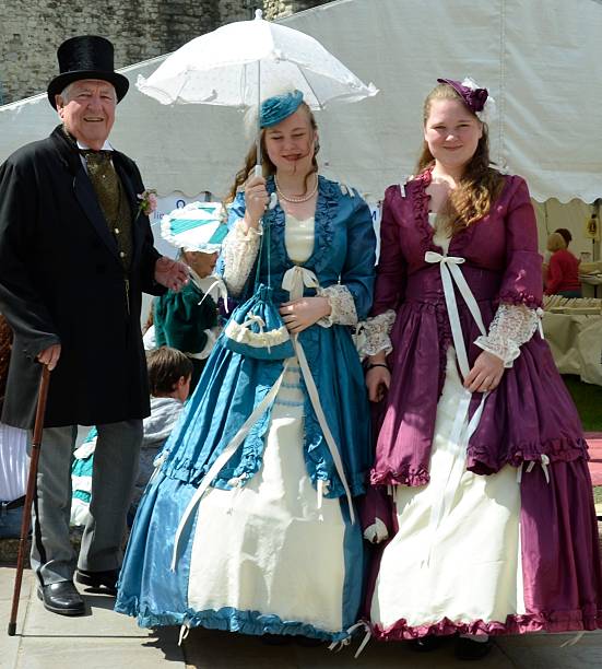 charles dickens festival rochester rochester, england, - June 2, 2013: street performers dressed as victorians at the charles dickens festival. charles dickens stock pictures, royalty-free photos & images