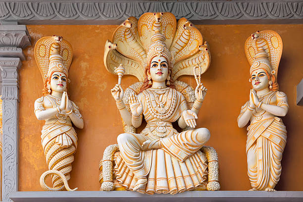 Statua del dio indù Patanjali - foto stock