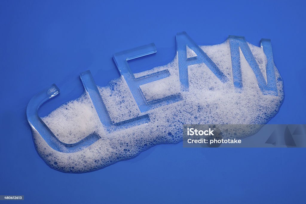 clean with bubble Acrylic Painting Stock Photo